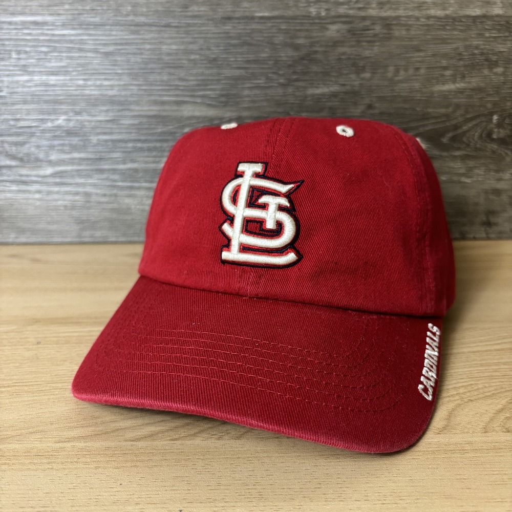 St. Louis Cardinals Hat Cap Strap Back Red White MLB Baseball Mens Fan Favorite